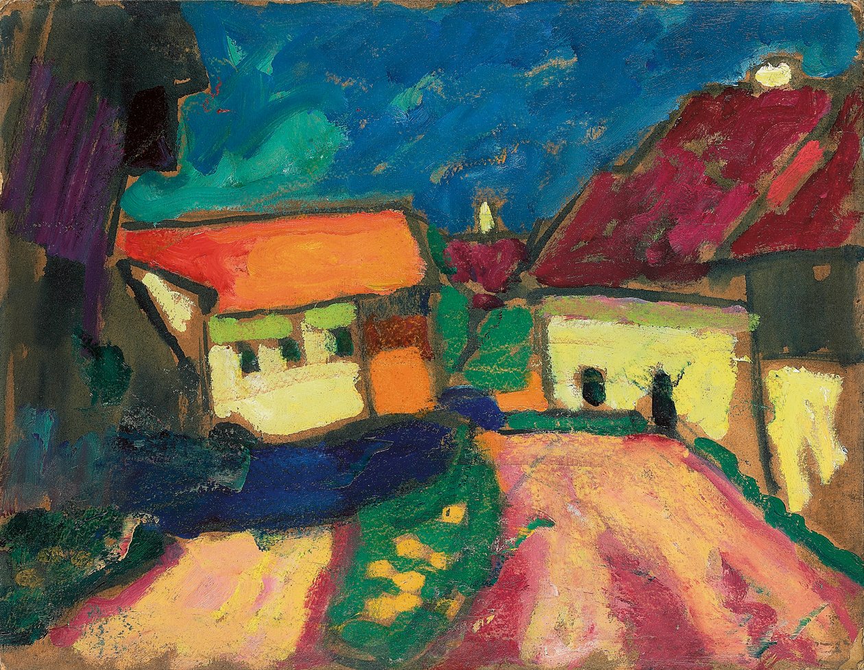Peyzaj Etüdü, Köy Yolu, c. 1908 by Alexej von Jawlensky