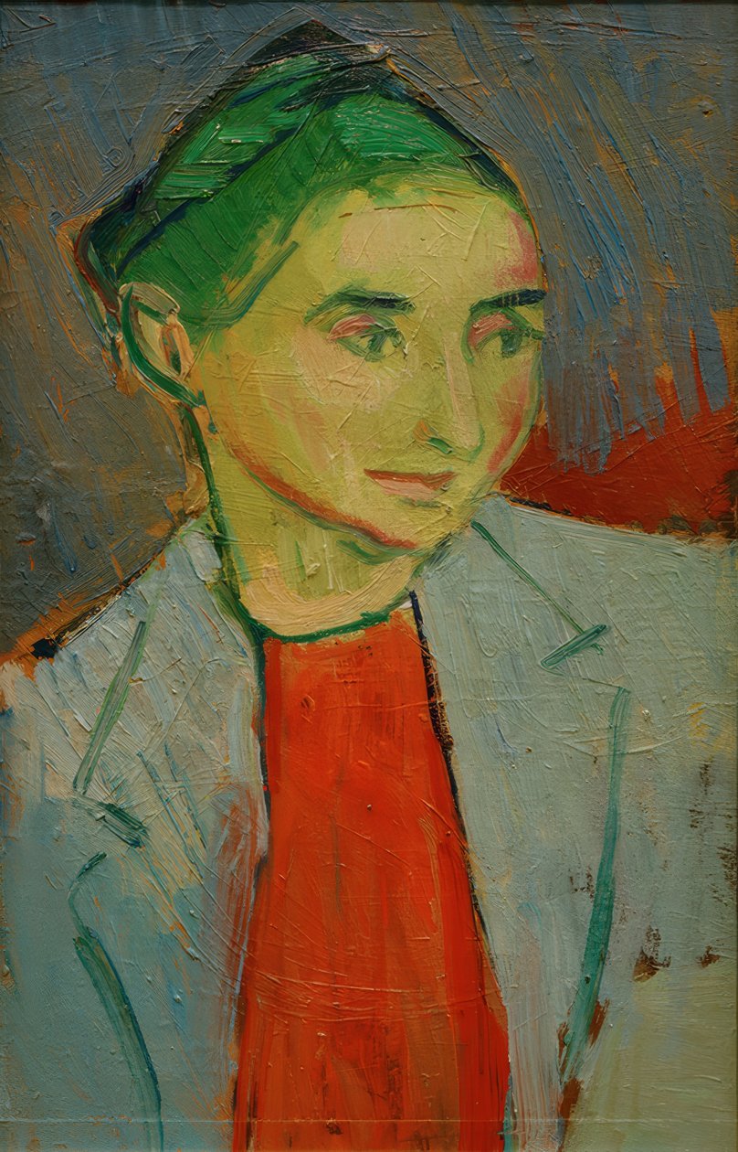Letonyalı kız by Alexej von Jawlensky