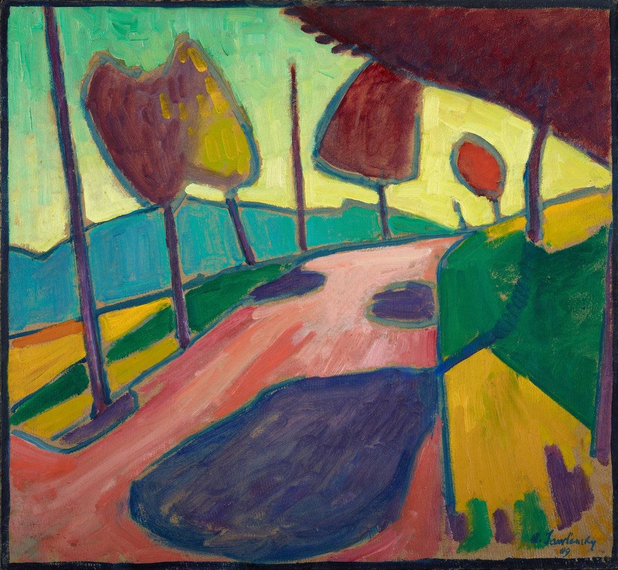 Murnau manzarası by Alexej von Jawlensky