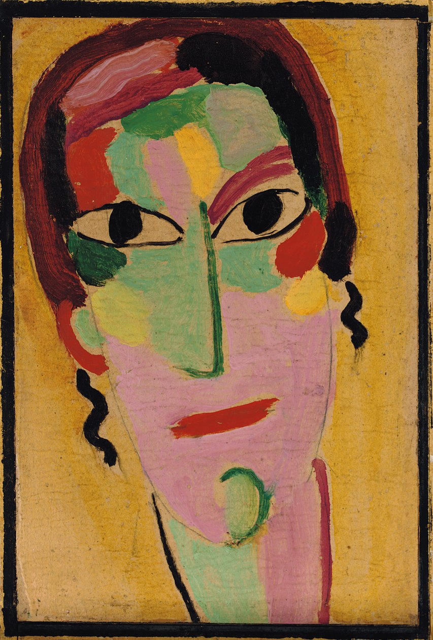 Mistik Kafa: Tamamen Uyanık, c. 1917 by Alexej von Jawlensky