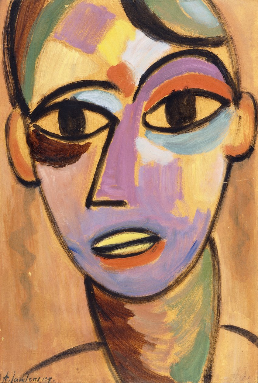 Mistik Kafa: Jungling Ic.1917 by Alexej von Jawlensky