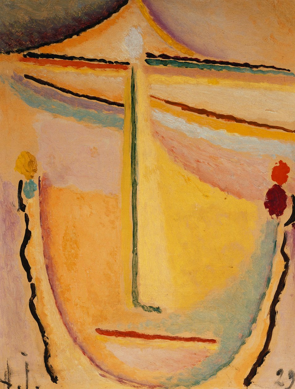 Pembe-Turuncu; Rosa-Turuncu, 1929 by Alexej von Jawlensky
