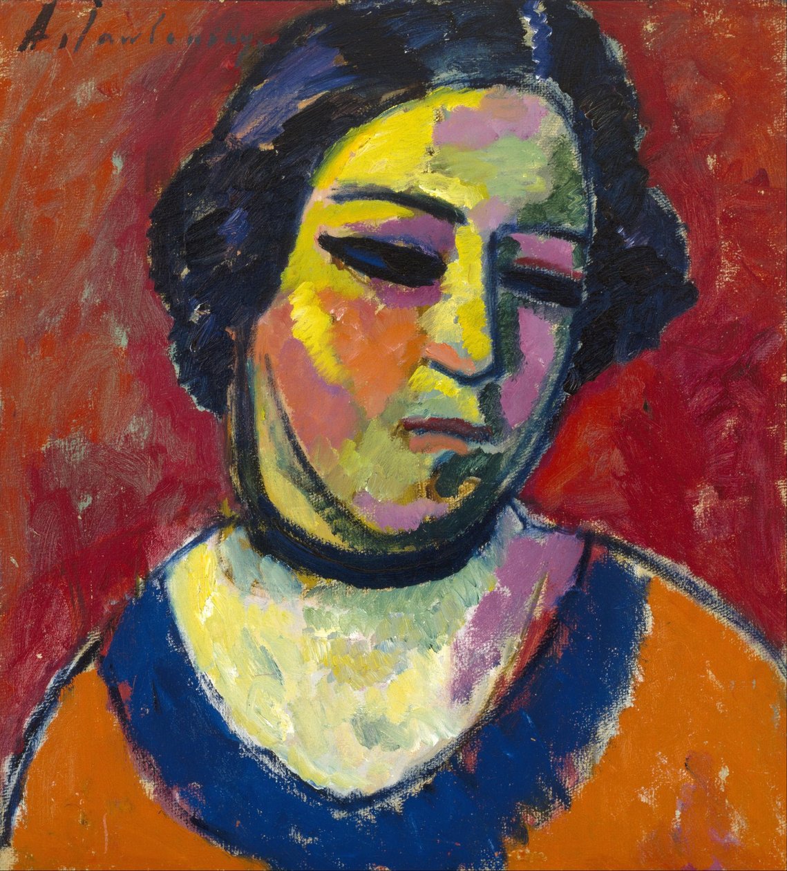 Bir Kadının Portresi by Alexej von Jawlensky