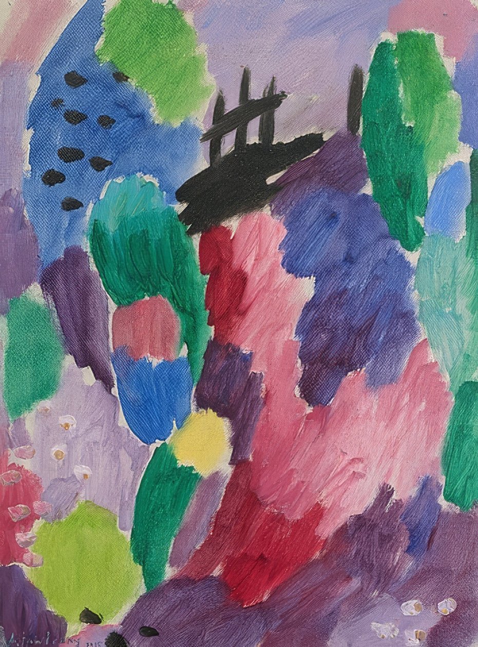 Roter Yolu, St.Prex. 1915 by Alexej von Jawlensky