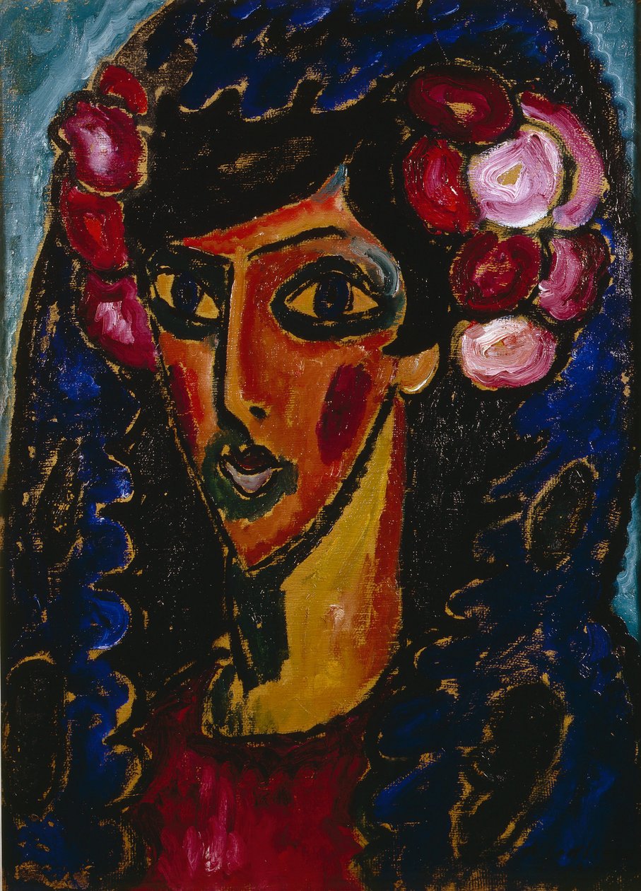 Mavi Mantilla, 1913 by Alexej von Jawlensky