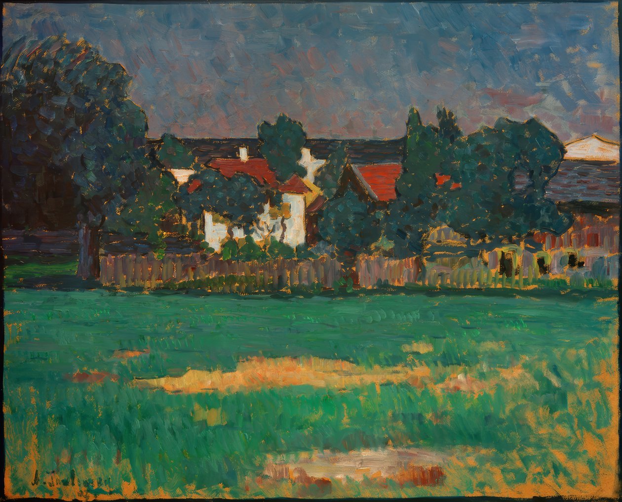 Wasserburger manzarası by Alexej von Jawlensky