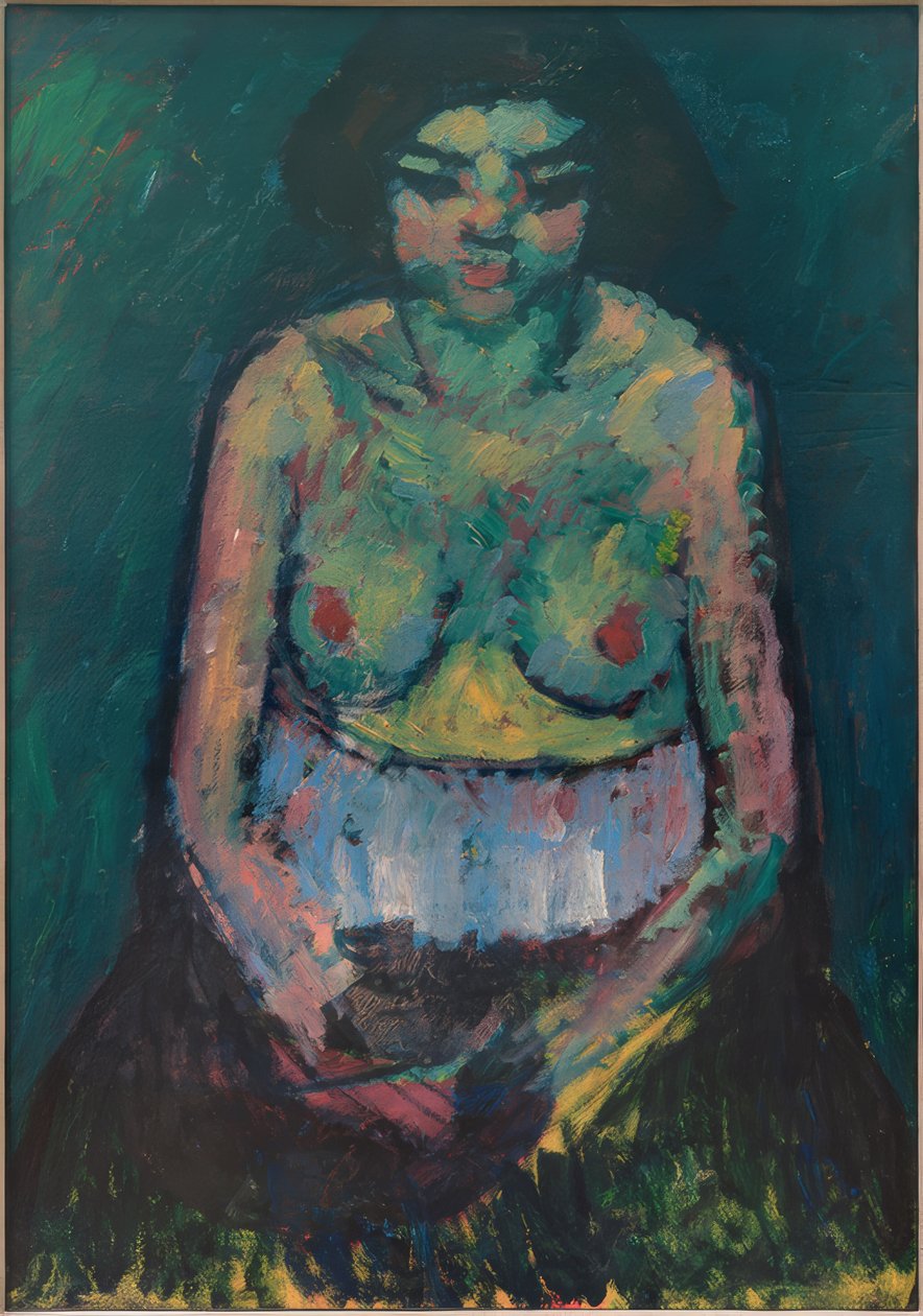 kadın yarı çıplak by Alexej von Jawlensky