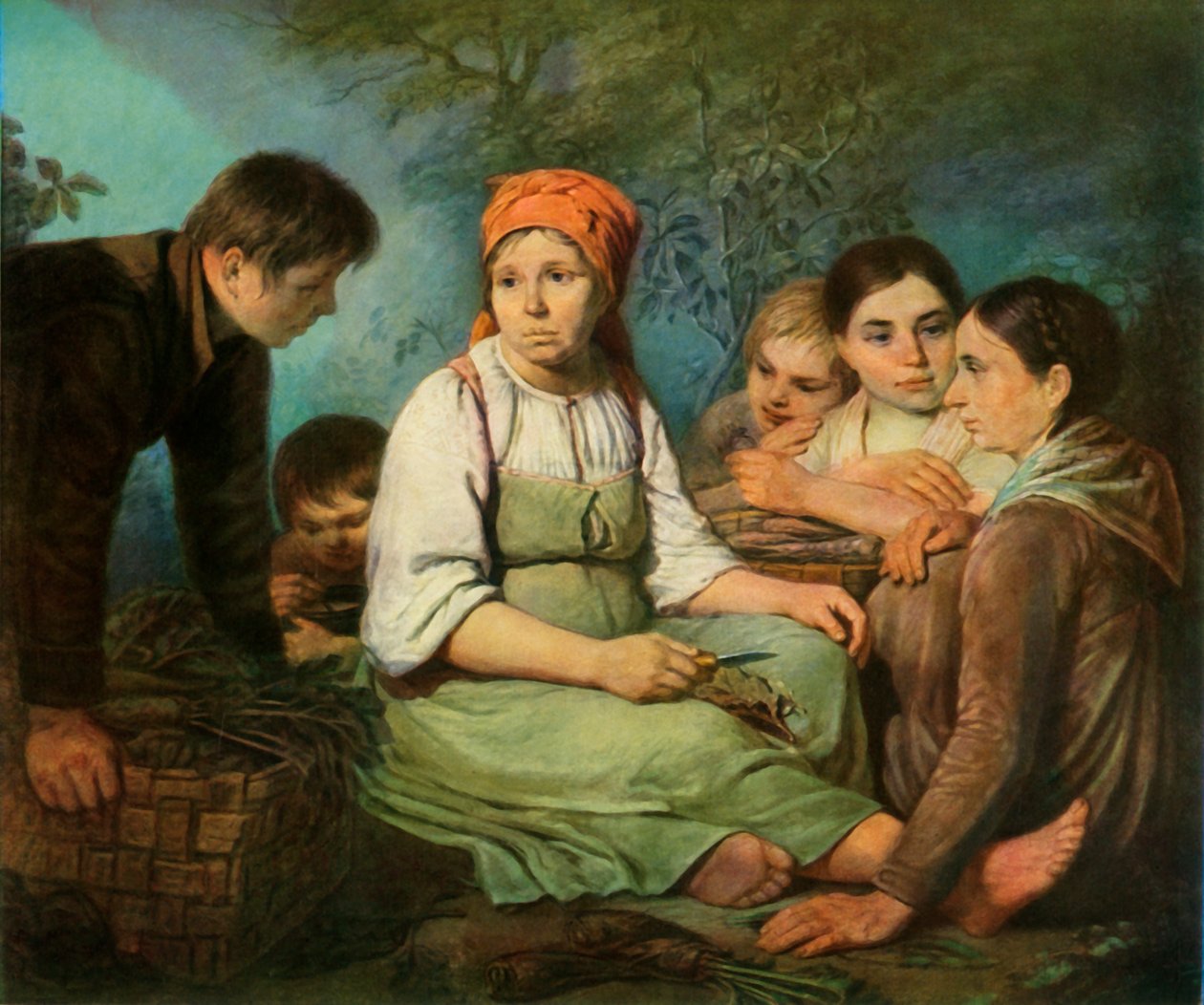 Şeker pancarının temizlenmesi, c1820, 1965. by Alexey Venetsianov