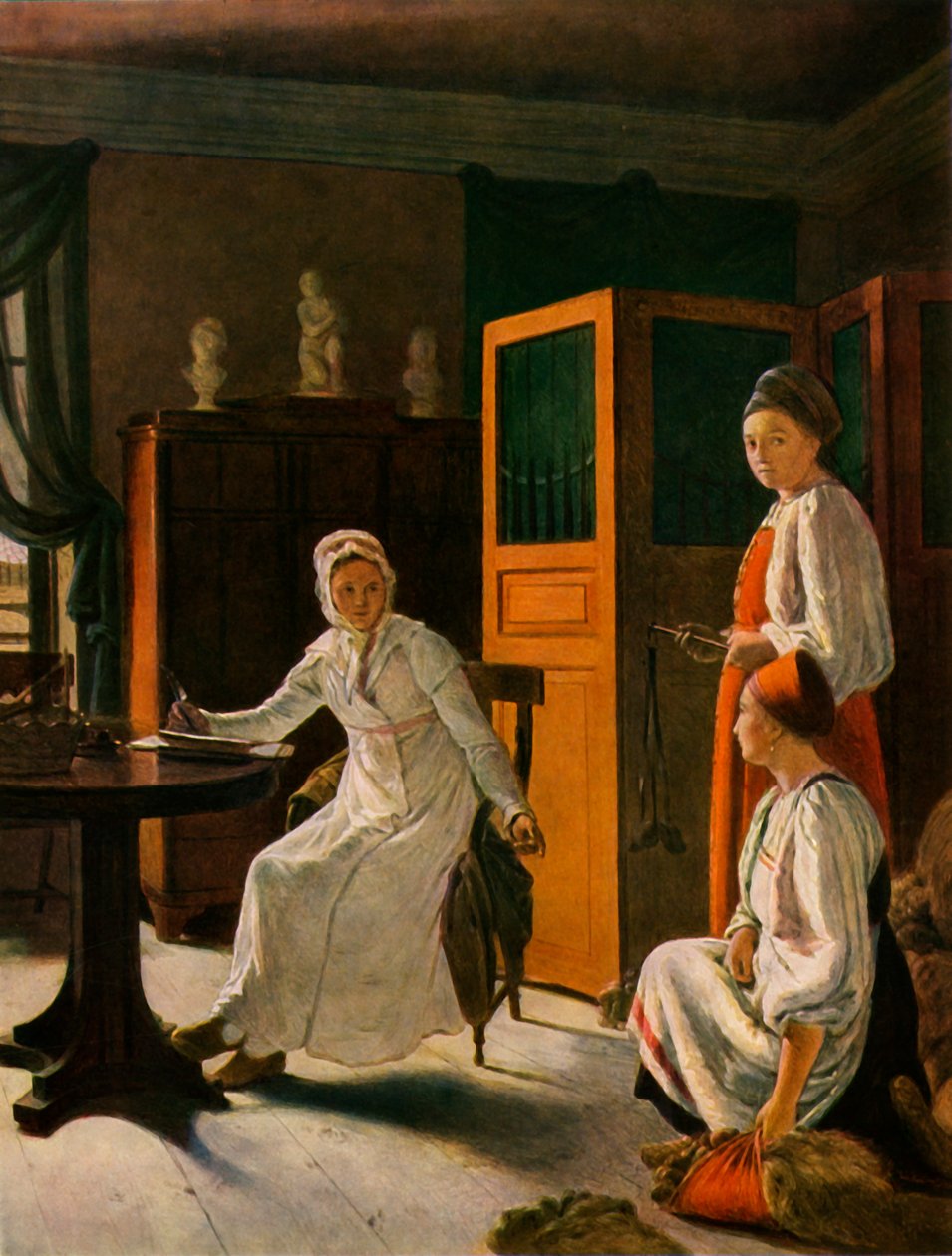 Toprak Sahiplerinin Karısı Sabah, 1823, 1965. by Alexey Venetsianov