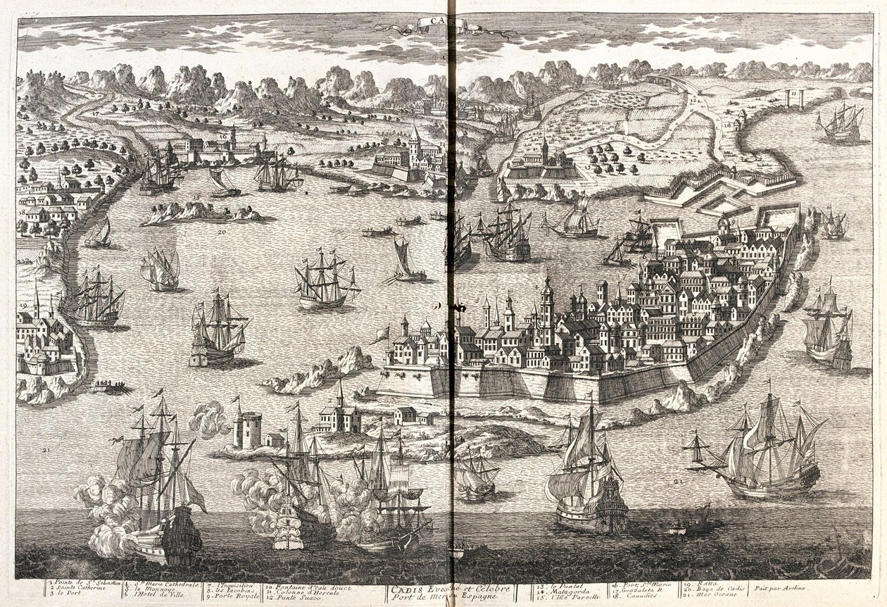 Cadice, İspanya - A tarafından by Alexis Hubert Jaillot