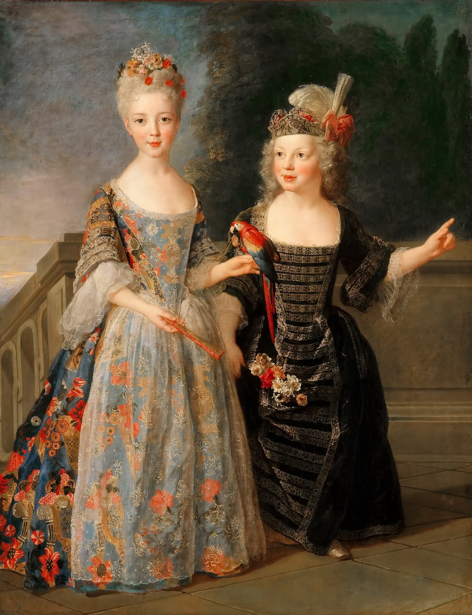 Catherine-Eléonore-Eugènie de Béthisy, müstakbel Montauban Prensesi ve kardeşi Eugène de Béthi by Alexis Simon Belle