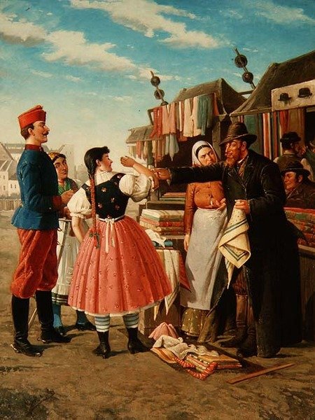 Bir Kumaş Tüccarı by Alfons Giehsz
