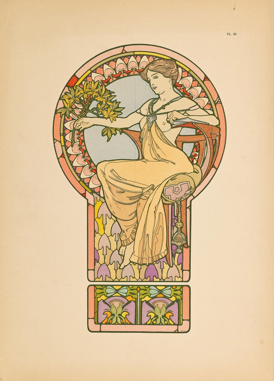 Dekoratif Belgeler, 1902. by Alfons Marie Mucha