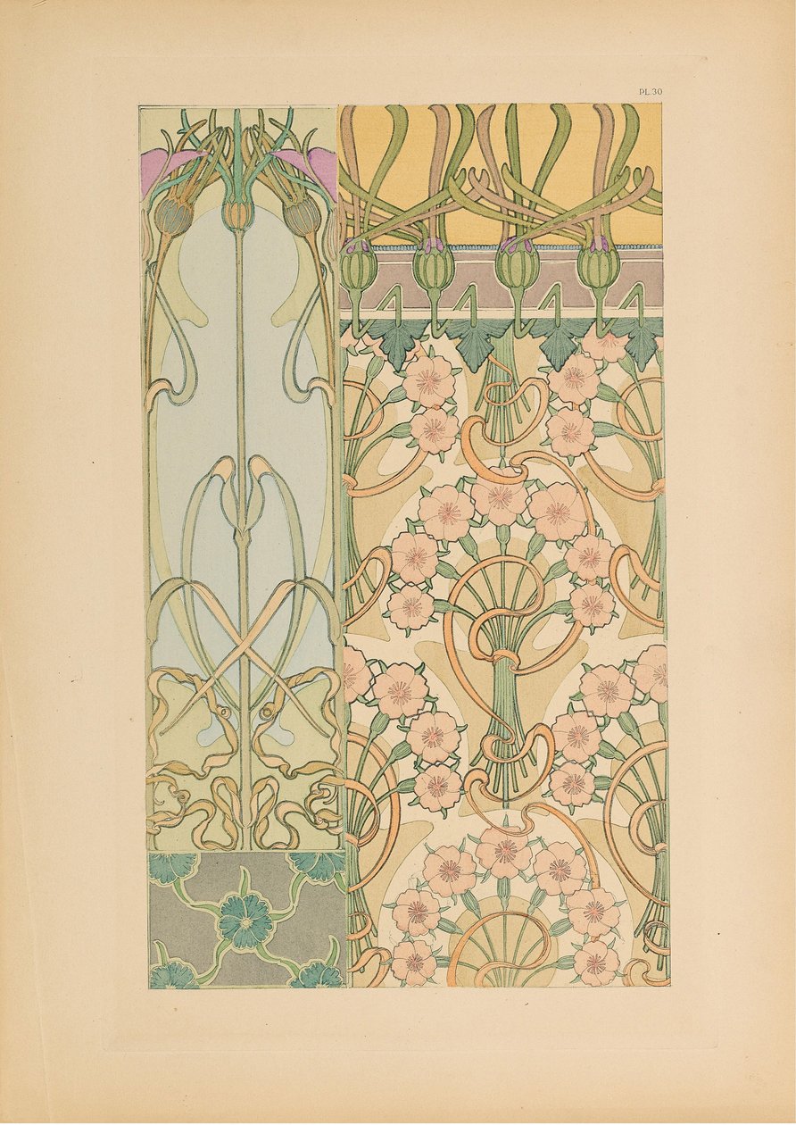 Dekoratif Belgeler, 1902. by Alfons Marie Mucha