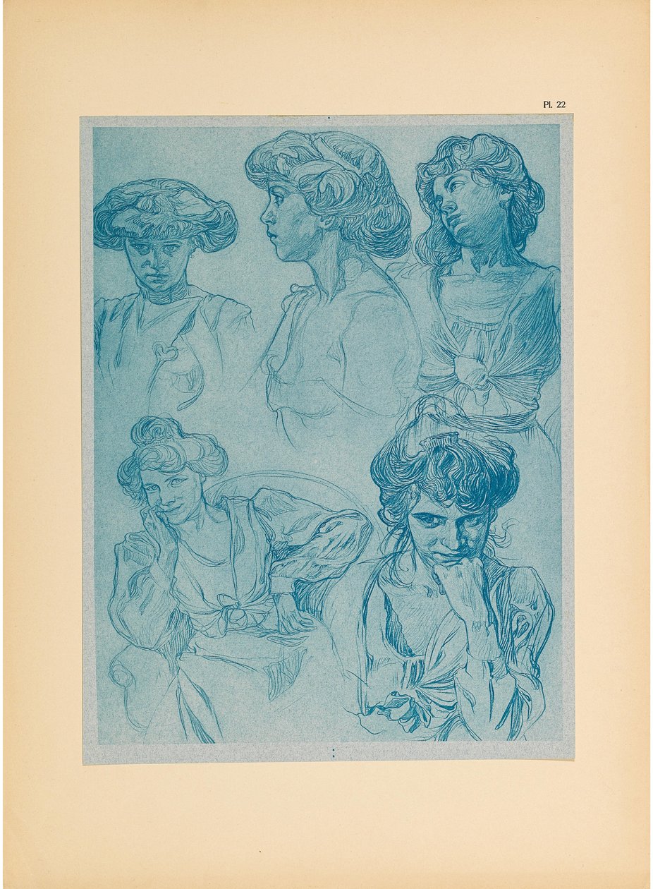 Dekoratif Belgeler, 1902. by Alfons Marie Mucha
