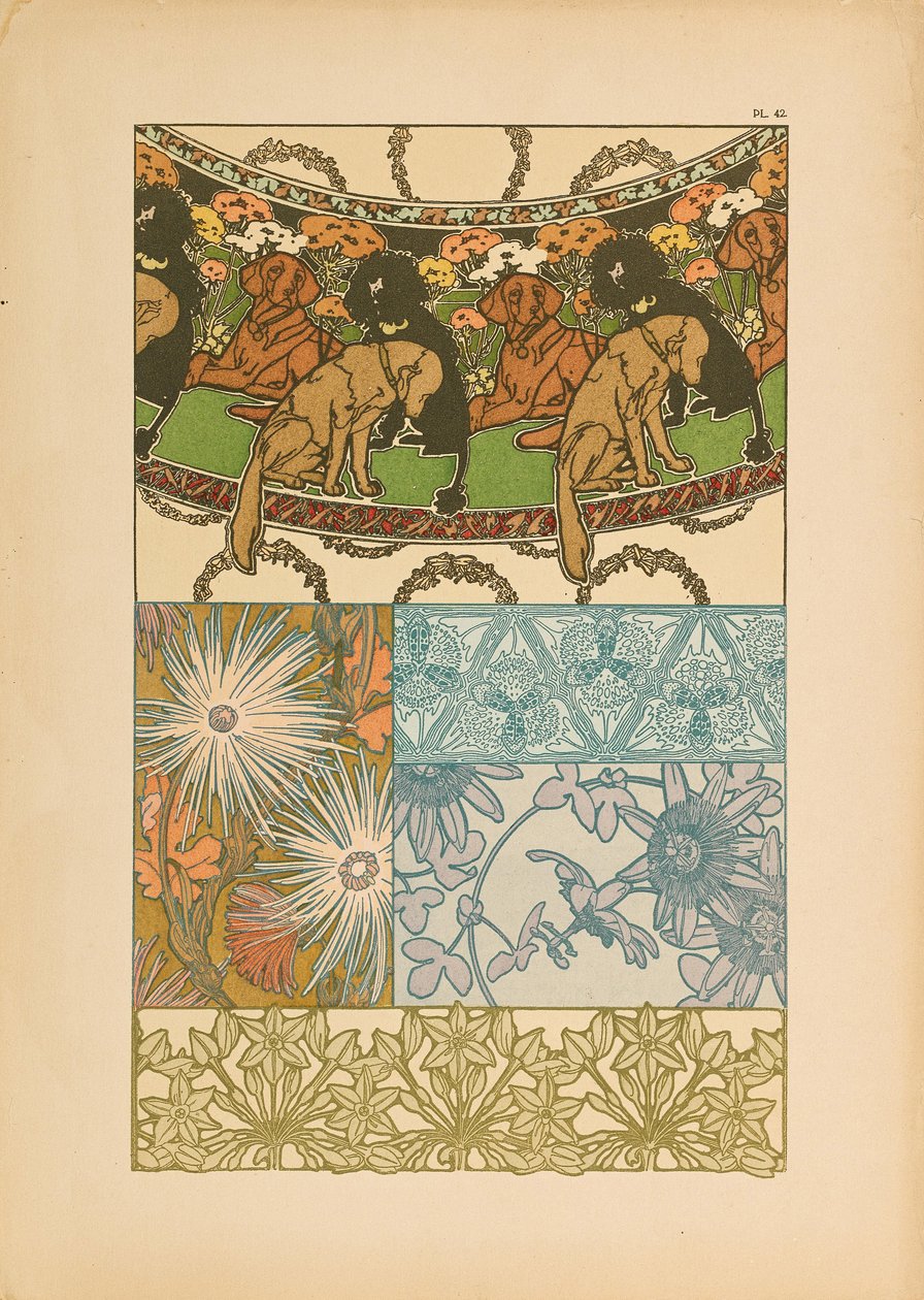 Dekoratif Belgeler, 1902. by Alfons Marie Mucha
