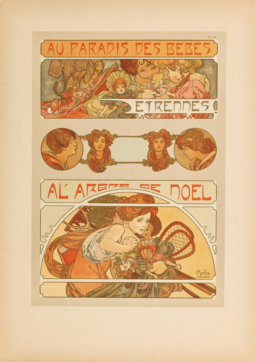 Dekoratif Belgeler, 1902. by Alfons Marie Mucha