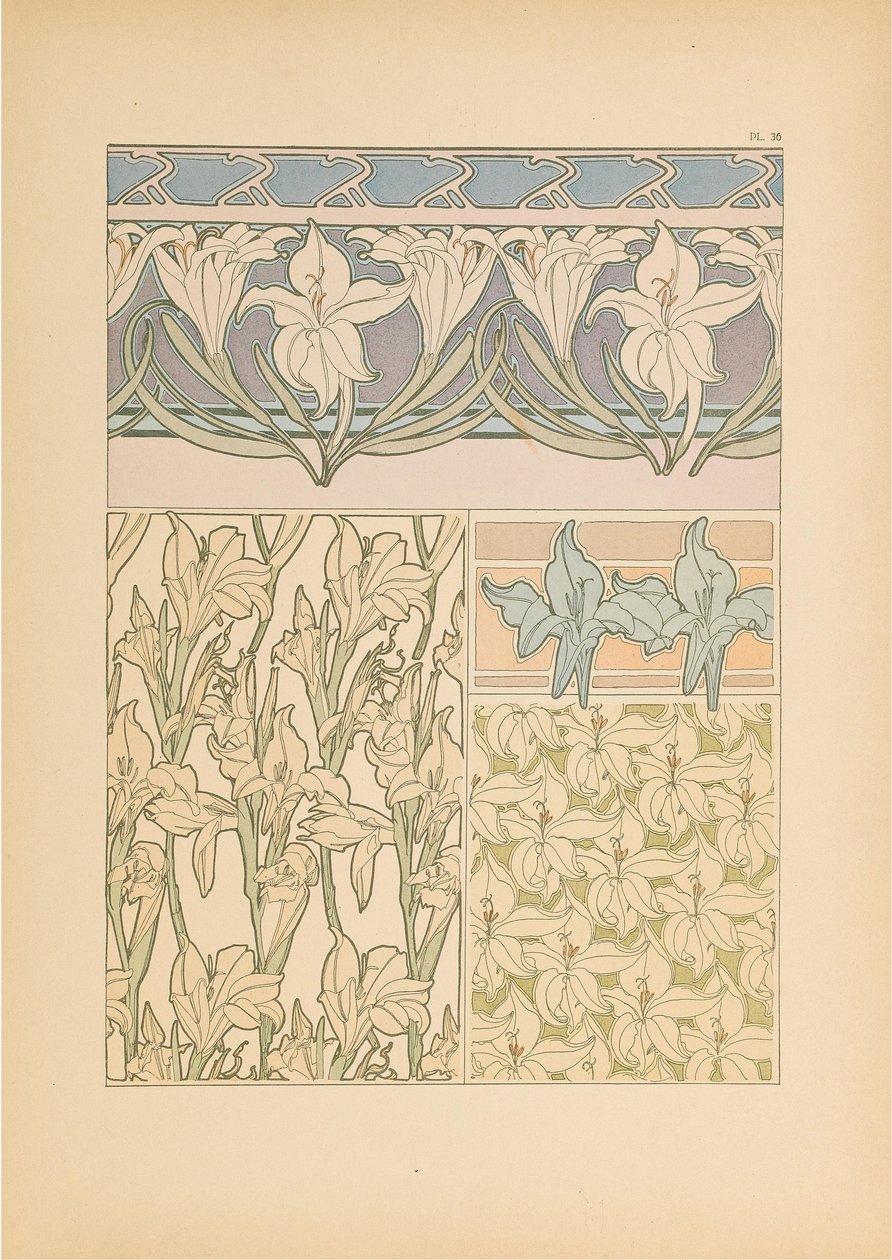 Dekoratif Belgeler, 1902. by Alfons Marie Mucha