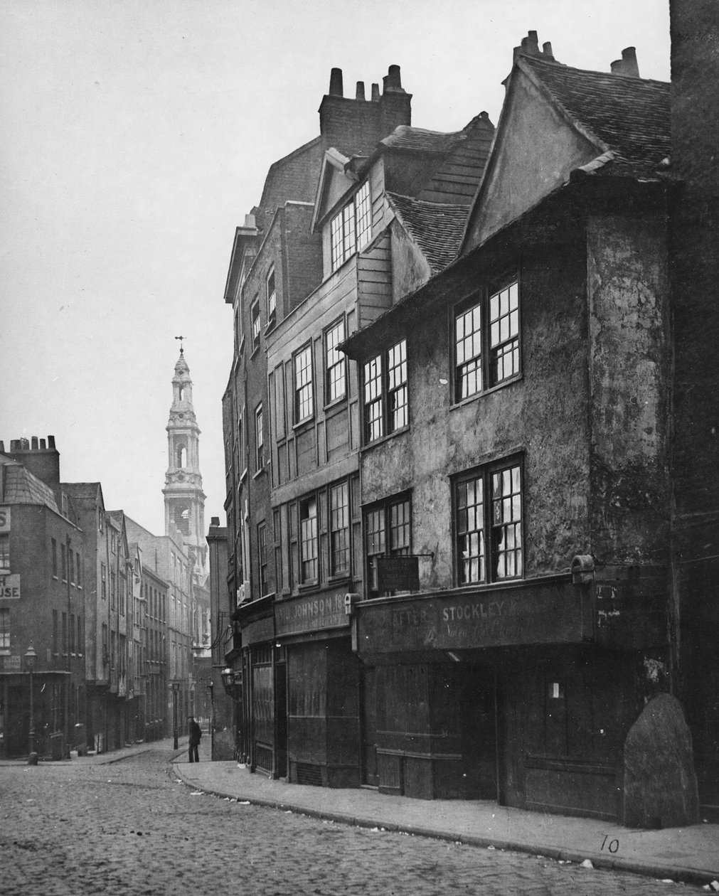 Drury Lane, güneye bakıyor ve St. Mary-le-Strand