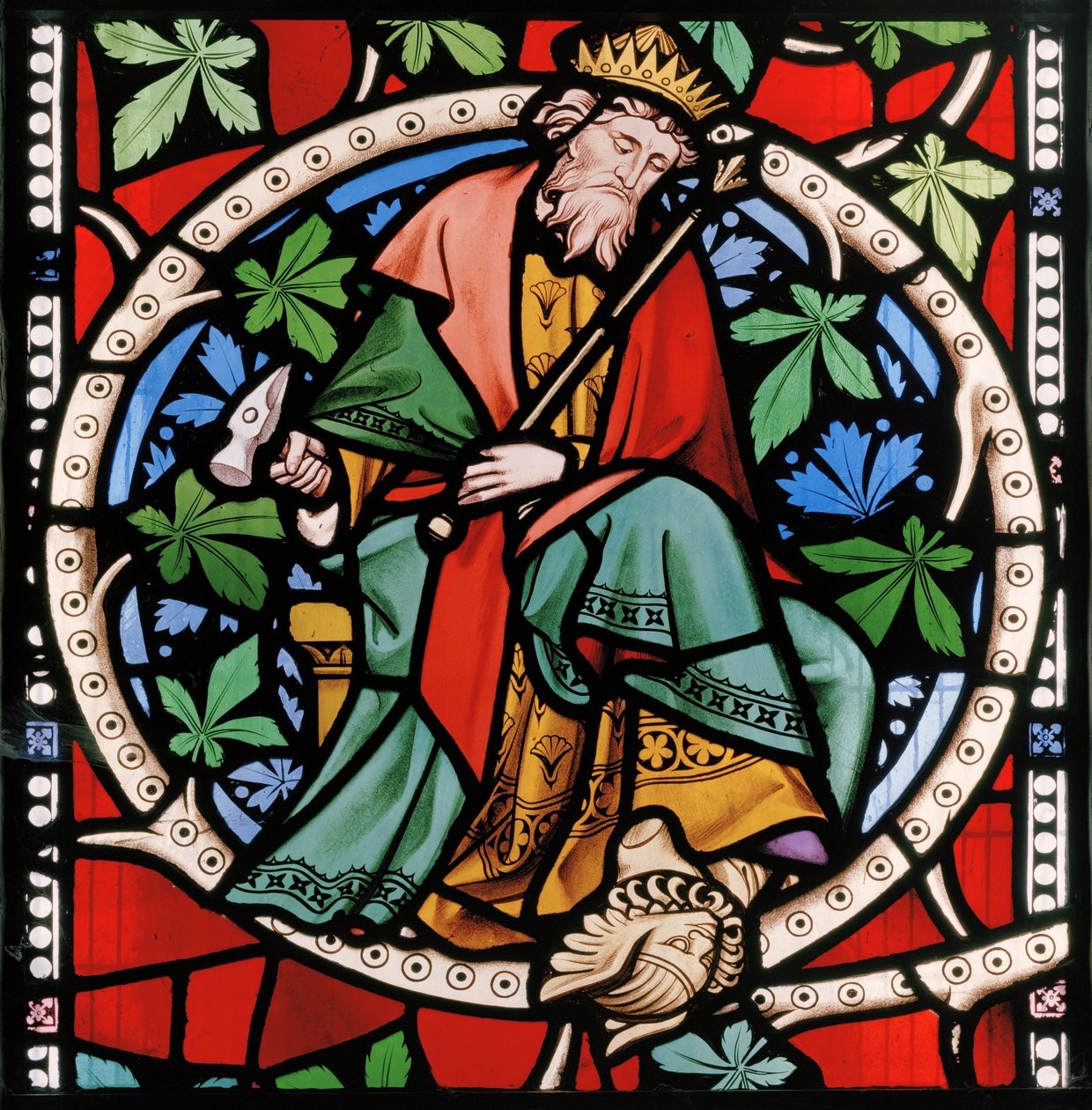 Cattistock, St Peter & St Paul, Lavers & Barraud, Alfred Bell, Jesse Tree, Eski Ahit Peygamberi, 1857 by Alfred Bell