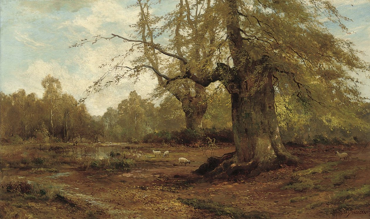 Burnham Kayınları, Sonbahar by Alfred de Breanski