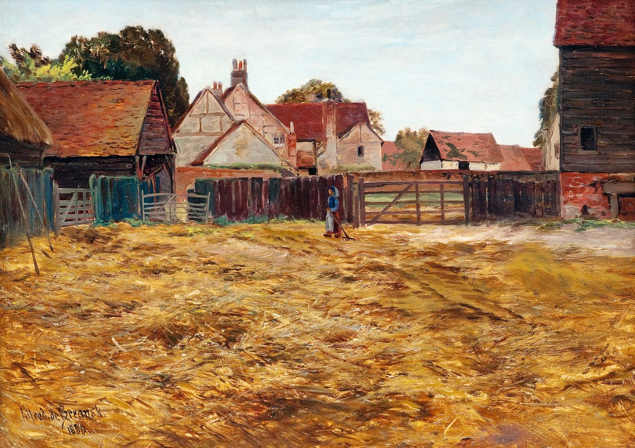 avlu görünümü by Alfred de Breanski