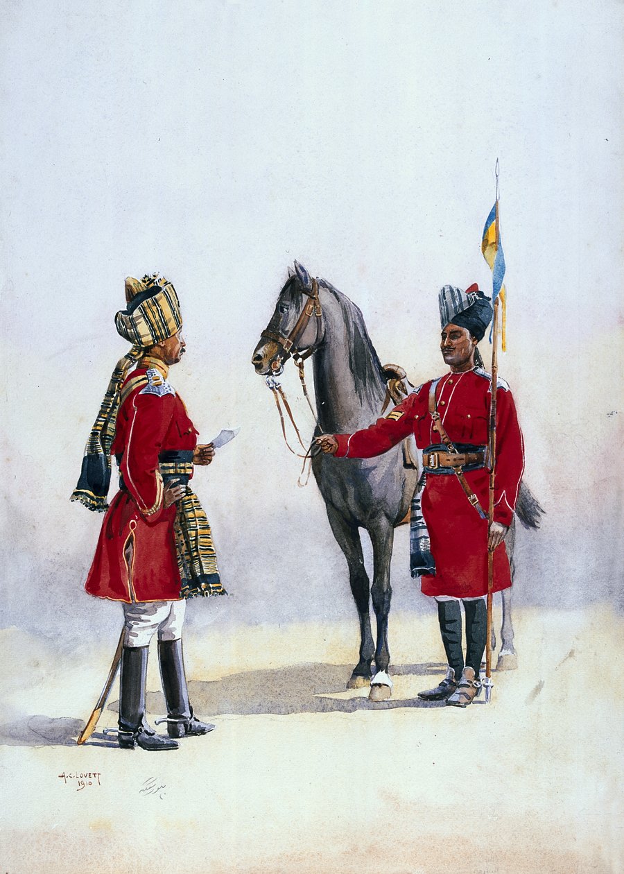 Alwar Lancers, Commandment ve Chohan Rajput, Binbaşı G.F. MacMunn, 1911, 1910