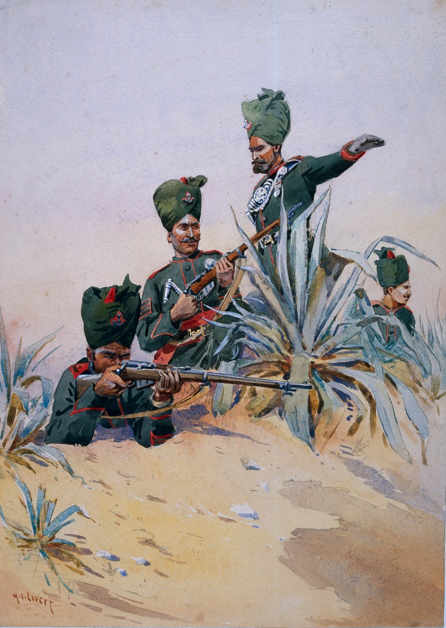 125. Napier Tüfeklerinin Askerleri, Binbaşı G.F. MacMunn, 1911, 1908