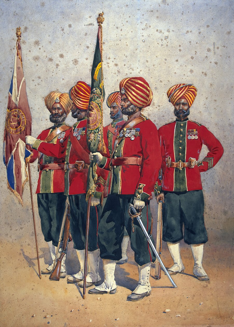 15. Ludhiana Sihlerinin askerleri, Binbaşı G.F. MacMunn, 1911, 1908