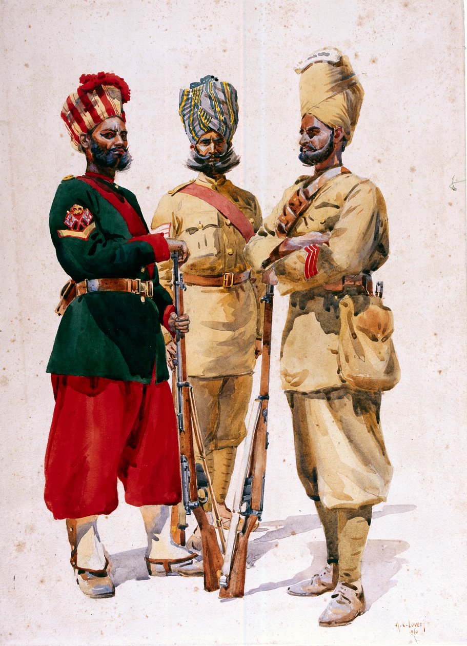43. Erinpura Alayı, 44. Merwara Piyade ve 108. Piyade Askerleri, Binbaşı G.F. MacMunn, 1911, 1910