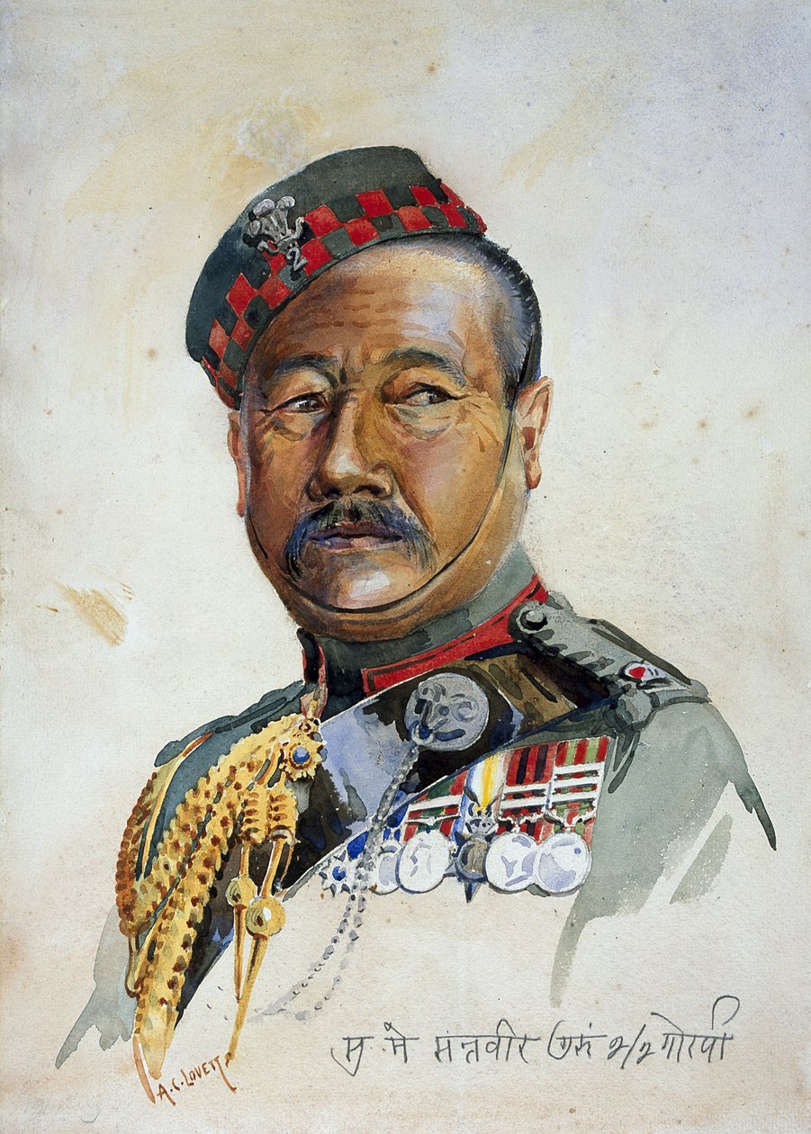 Subadar-Binbaşı Gurung Gurkha, Binbaşı G.F. MacMunn, 1911, 1908