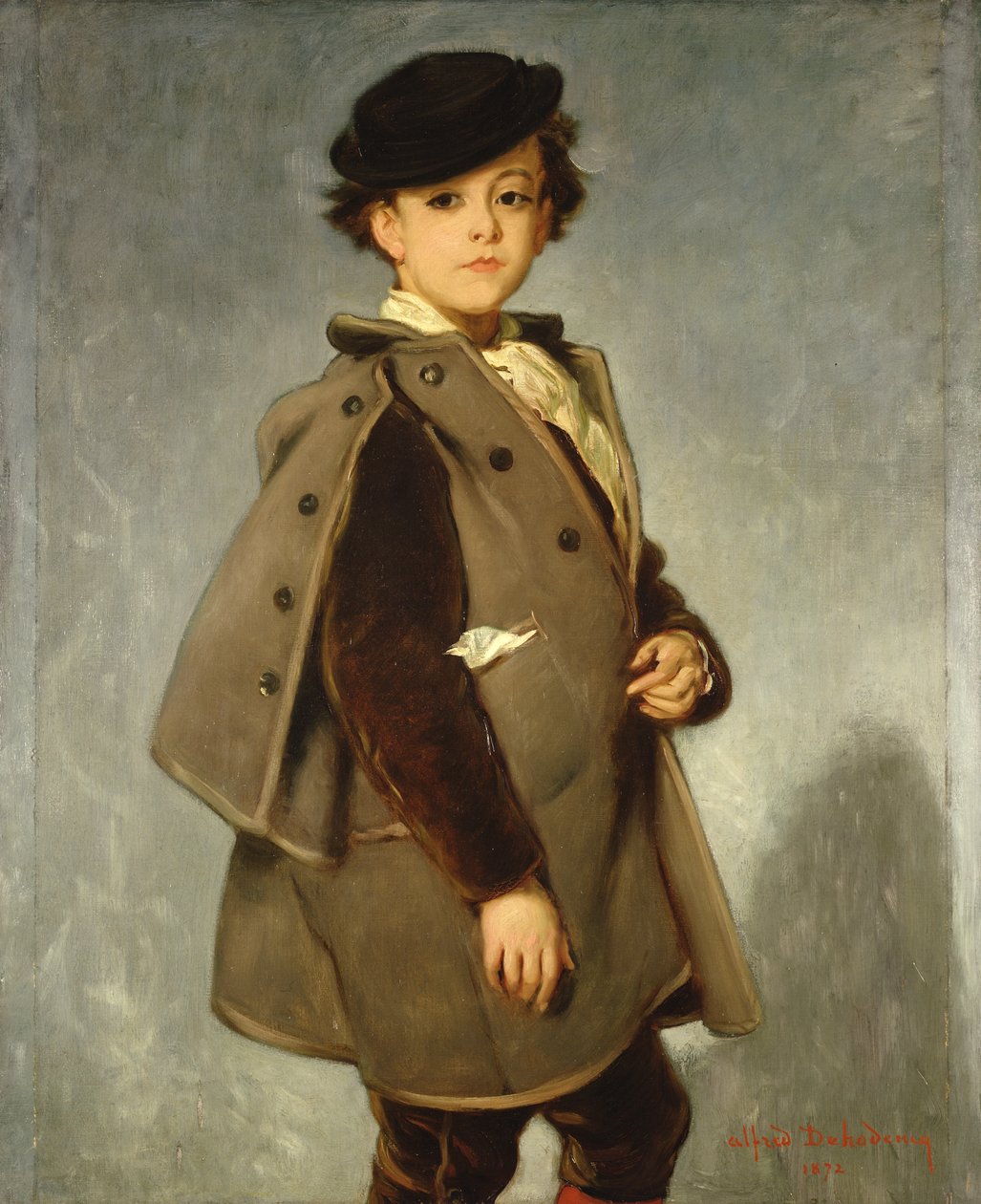 Edmond Dehodencq (1860-87), Inverness pelerini giyiyor, 1872 by Alfred Dehodencq