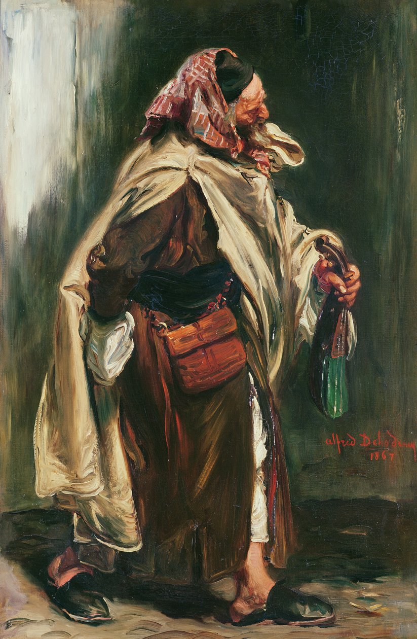 Faslı Yaşlı Yahudi, 1867 by Alfred Dehodencq