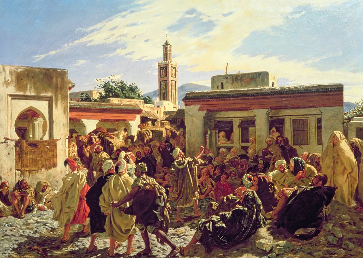 Faslı Masalcı, 1877 by Alfred Dehodencq