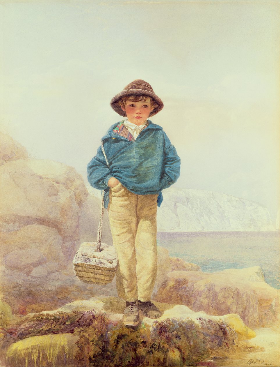 Genç İngiltere - Bir Balıkçı Çocuk by Alfred Downing Fripp