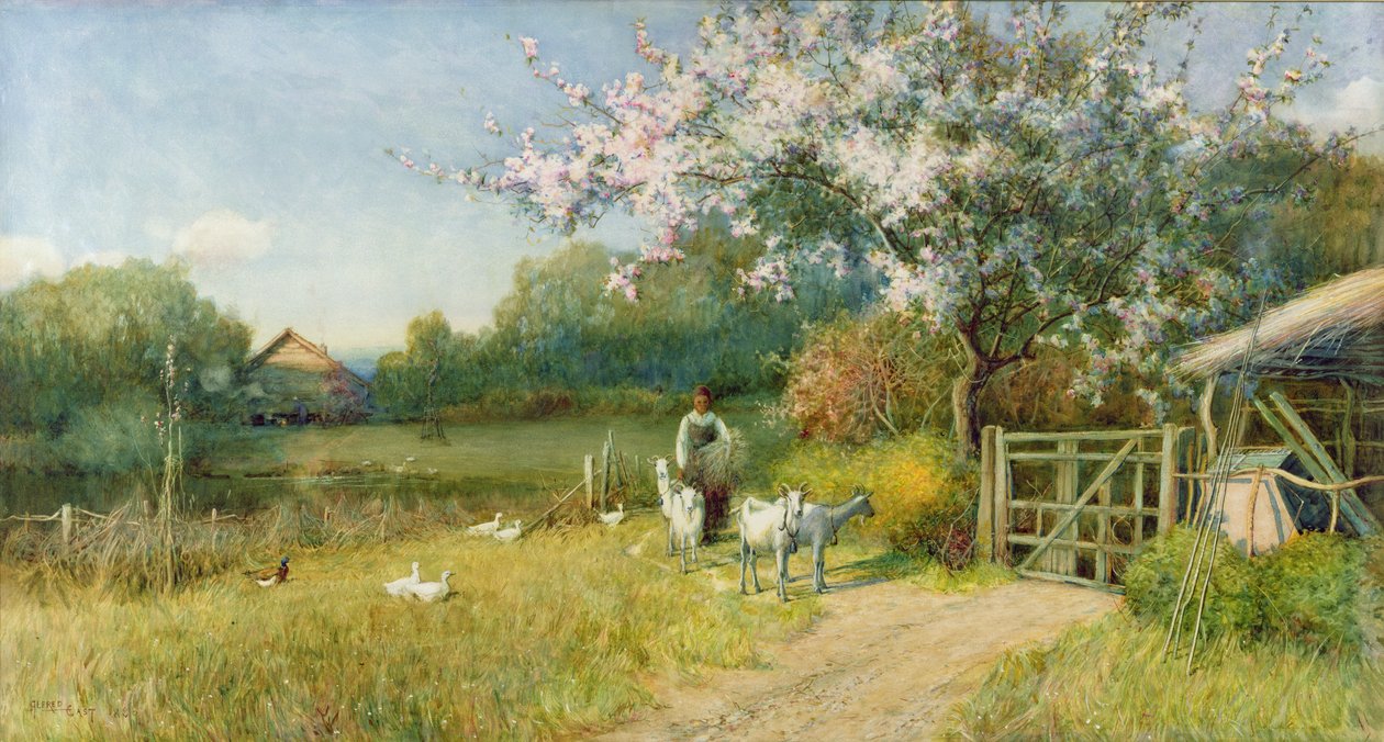 bahar by Alfred East