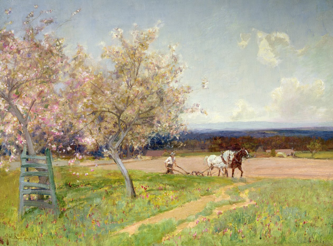 İlkbaharda Çiftçilik, c.1900 by Alfred East