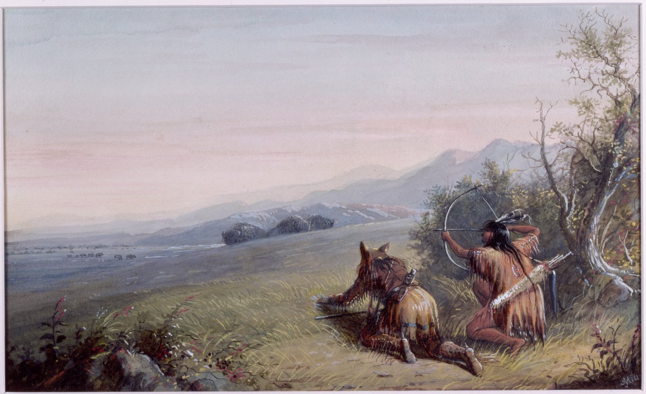 Yaklaşan Bufalo, 1837 by Alfred Jacob Miller