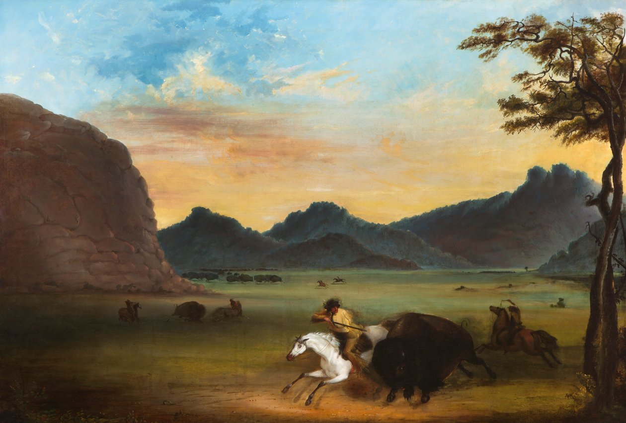 Bufalo Avı by Alfred Jacob Miller