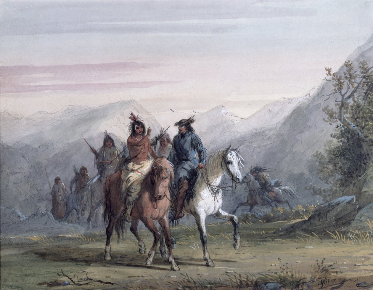 Perdeli natürmort, c.1899 by Alfred Jacob Miller