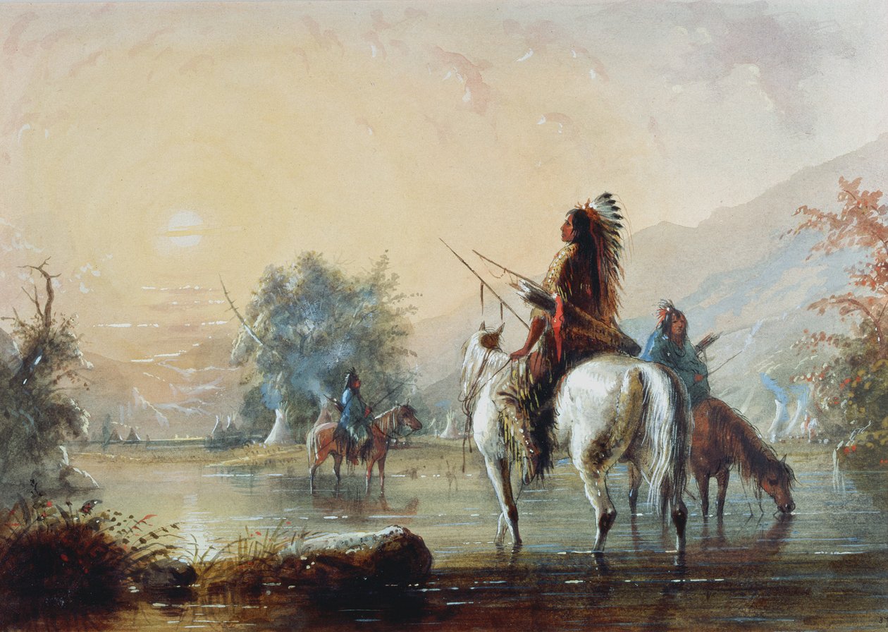 Karga Kampı, 1837 by Alfred Jacob Miller
