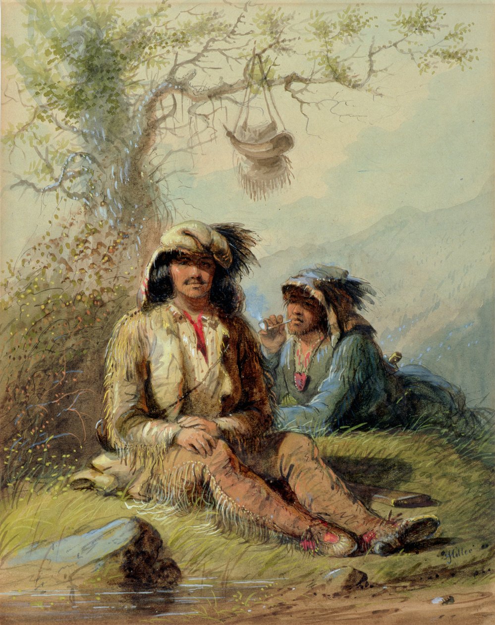 Tuzakçılar, 1858 by Alfred Jacob Miller
