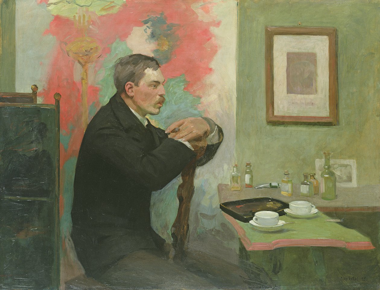 Ressam Julius Wohlers Atölyesinde, 1895 by Alfred Mohrbutter