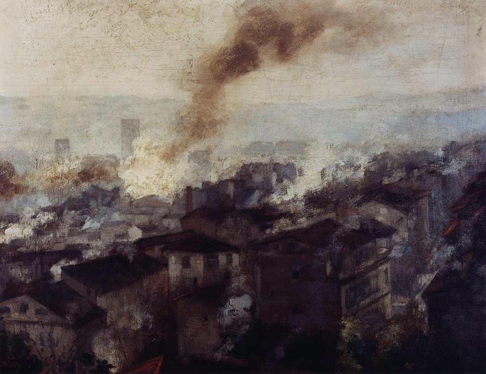 Büyük Bir Kadın Şehri by Alfred Roll