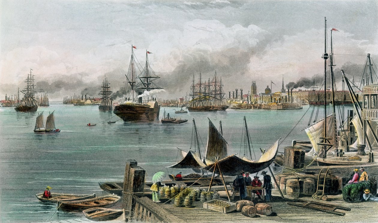 New Orleans Limanı, D.G. Thompson by Alfred Rudolph Waud