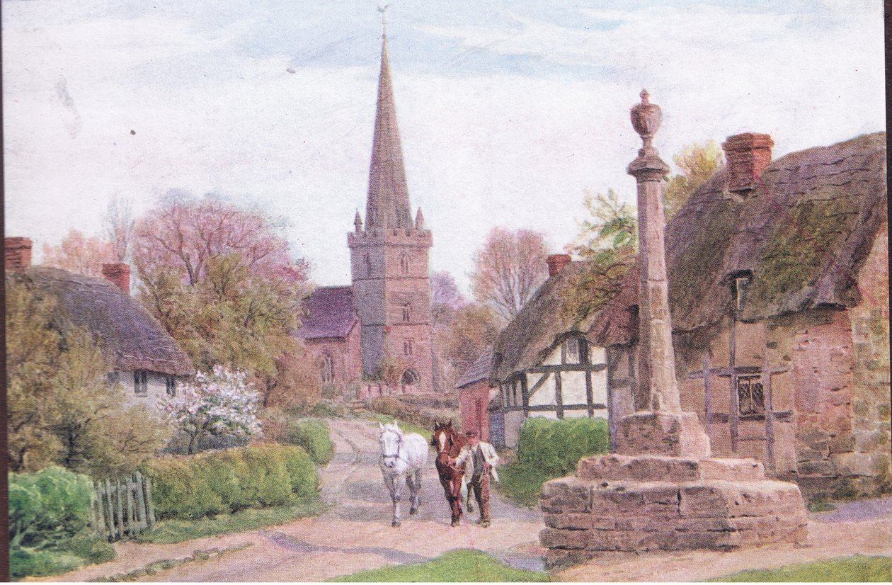 Childs Wickham, Nr Evesham, Worcester, Dent & Sons Limited tarafından yayınlanan The Cottages and the Village Life of Rural England