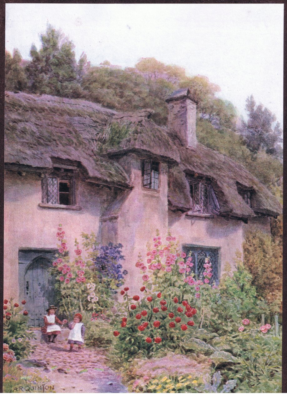 Kulübe bahçesi, Selworthy, Somerset, The Cottages and the Village Life of Rural England