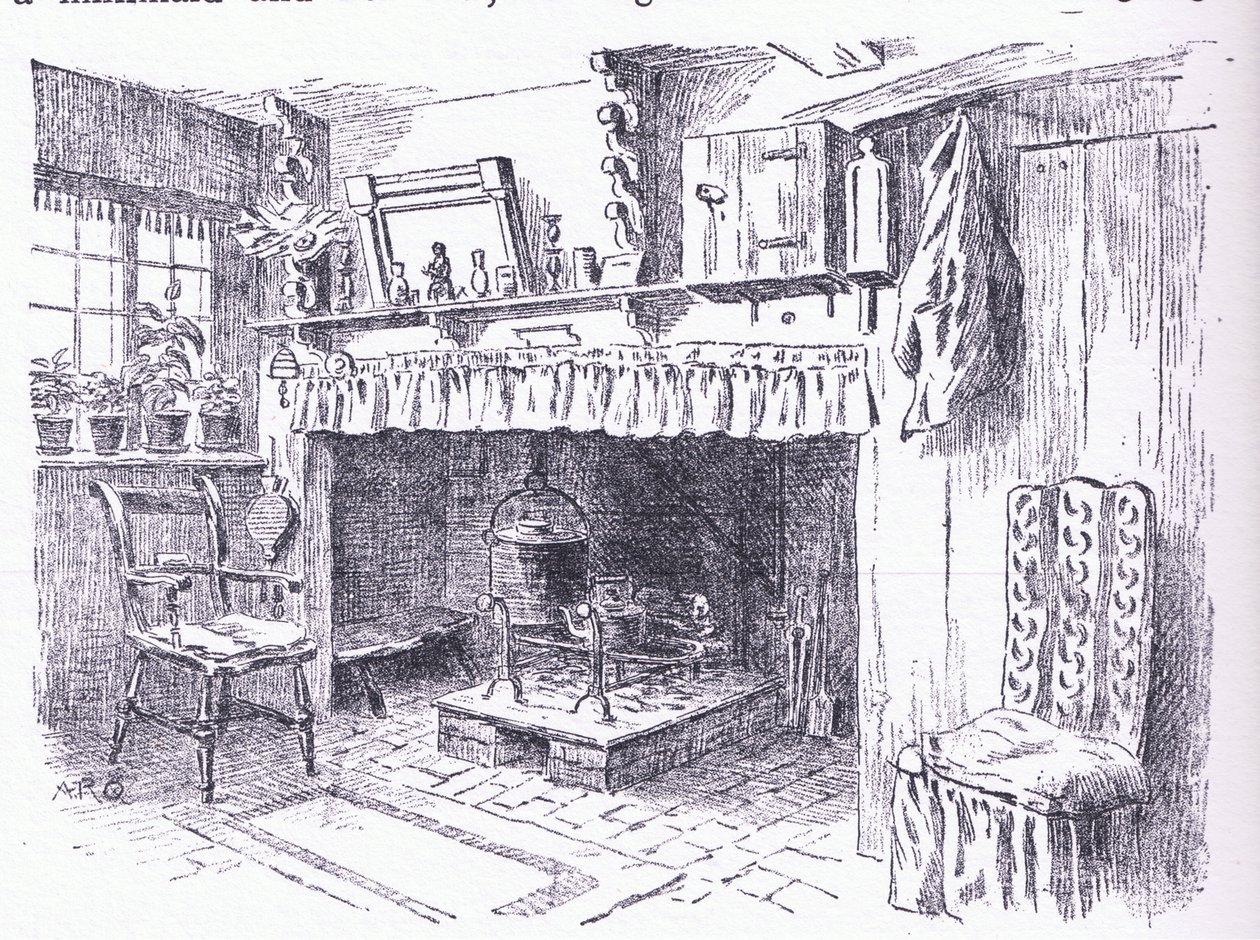 Bir Surrey kulübesinin içi, The Cottages and the Village Life of Rural England