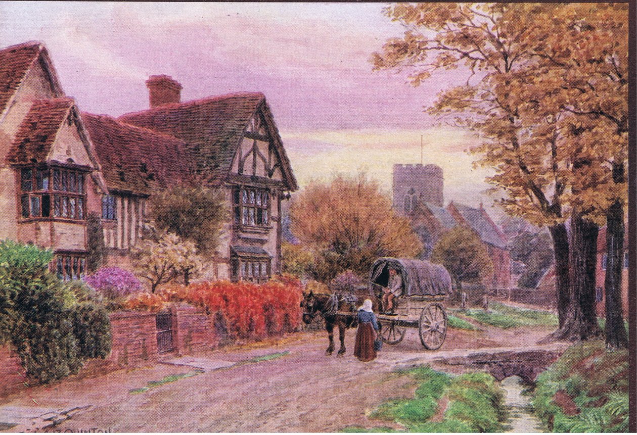 Ekim akşamı Steventon, Berkshire