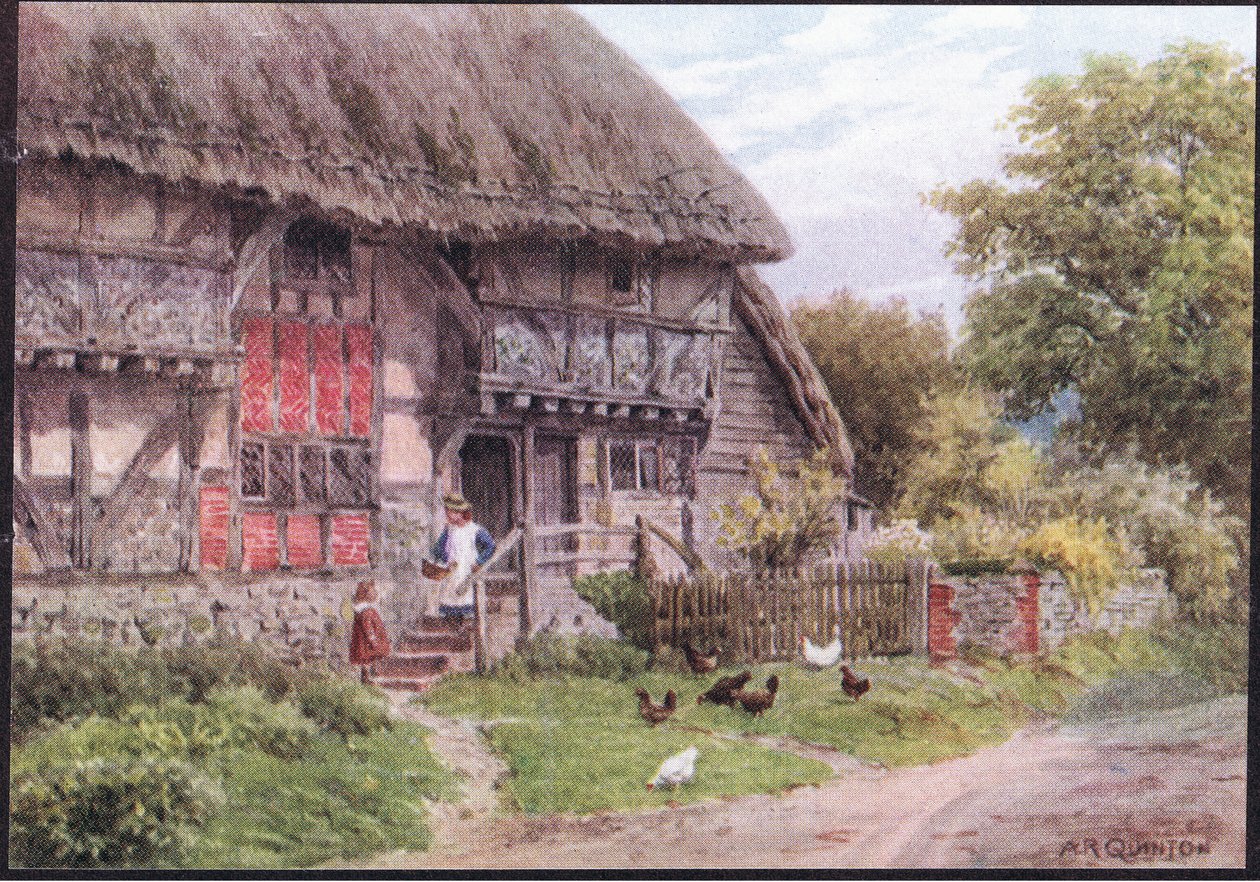 Old Cottage, Bignor, Sussex, Dent & Sons Limited tarafından yayınlanan The Cottages and the Village Life of Rural England